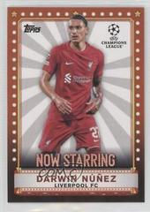 Darwin Nunez #NS-8 Soccer Cards 2022 Topps UEFA Club Competitions Now Starring Prices
