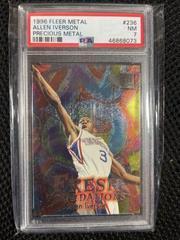 Allen Iverson [Precious] #236 Basketball Cards 1996 Fleer Metal Prices