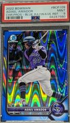 Adael Amador [Blue Lava Refractor] #BCP-109 Baseball Cards 2022 Bowman Chrome Prospects Prices