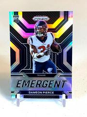 Dameon Pierce [Silver] #E-15 Football Cards 2022 Panini Prizm Emergent Prices