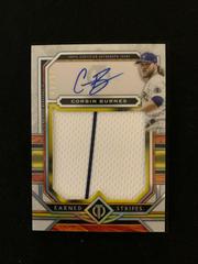 Corbin Burnes #ESA-DL Baseball Cards 2023 Topps Tribute Earned Stripes Autograph Relics Prices