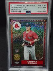 Jarren Duran [Chrome Red] #187 Baseball Cards 2022 Topps Prices