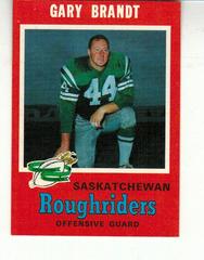 Gary Brandt Football Cards 1971 O Pee Chee CFL Prices
