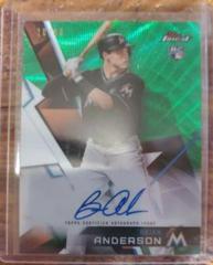 Brian Anderson [Green Refractor] Baseball Cards 2018 Topps Finest Autographs Prices
