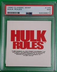 Hulk Rules [Logo Contest] #145 Wrestling Cards 1990 Classic WWF Prices