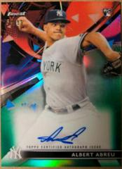 Albert Abreu [Green Wave Refractor] Baseball Cards 2021 Topps Finest Autographs Prices