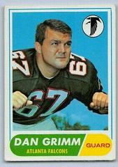Dan Grimm Football Cards 1968 Topps Prices