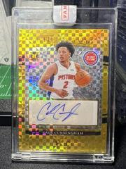 Cade Cunningham [Gold Prizm] Basketball Cards 2021 Panini Select Youth Explosion Signatures Prices