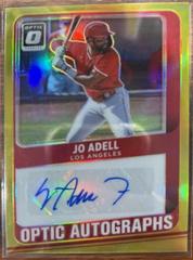 Jo Adell [Gold] #OA-JA Baseball Cards 2021 Panini Donruss Optic Autographs Prices