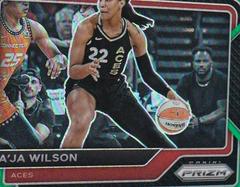 A'ja Wilson [Green] #1 Basketball Cards 2023 Panini Prizm WNBA All Out Prices