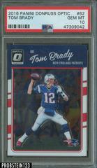 Tom Brady #62 Football Cards 2016 Panini Donruss Optic Prices