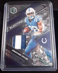 Jonathan Taylor [Neon] #ELE-10 Football Cards 2022 Panini Elements Electric Prices