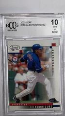Alex Rodriguez #108 Baseball Cards 2003 Leaf Prices