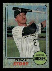 Trevor Story [Chrome Gold Refractor] Baseball Cards 2017 Topps Heritage Prices