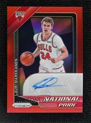 Lauri Markkanen [Red] #NPS-LMK Basketball Cards 2020 Panini Chronicles National Pride Signatures Prices
