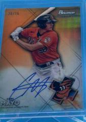 Coby Mayo [Orange Refractor] #BSPA-CMA Baseball Cards 2021 Bowman Sterling Prospect Autographs Prices