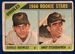 Orioles Rookies [D. Knowles, A. Etchebarren] Baseball Cards 1966 Venezuela Topps Prices
