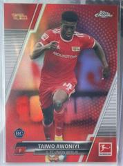 Taiwo Awoniyi [Red Refractor] Soccer Cards 2021 Topps Chrome Bundesliga Prices