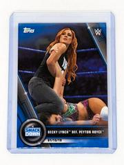 Becky Lynch def. Peyton Royce [Blue] Wrestling Cards 2020 Topps WWE Women's Division Prices