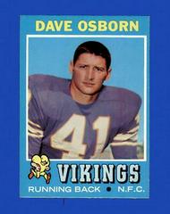 Dave Osborn #225 Football Cards 1971 Topps Prices