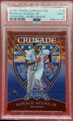 Ronald Acuna Jr. [Ruby Wave] #18 Baseball Cards 2018 Panini Chronicles Crusade Prices
