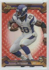 Adrian Peterson [Red Refractor] #50 Football Cards 2013 Topps Finest Prices