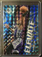 De'Aaron Fox [Reactive Blue] Basketball Cards 2020 Panini Mosaic Elevate Prices