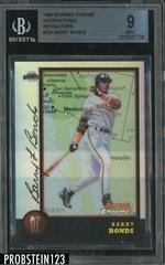 Barry Bonds [Refractor] #225 Baseball Cards 1998 Bowman Chrome International Prices