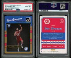 Ben Simmons [Gold Press Proof] Basketball Cards 2016 Panini Donruss Prices