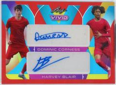 Dominic Corness , Harvey Blair [Red] Soccer Cards 2022 Leaf Vivid Dual Autographs Prices