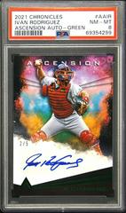Ivan Rodriguez [Green] Baseball Cards 2021 Panini Chronicles Ascension Autographs Prices
