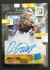 Oneil Cruz [Black Ice] Baseball Cards 2022 Panini Donruss Optic Rated Rookie Signatures Prices