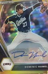 Dominic Hamel [Gold Prizm] #81 Baseball Cards 2021 Panini Prizm Draft Picks Prices