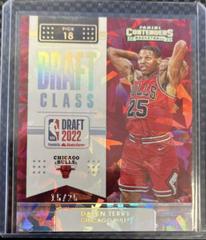 Dalen Terry [Cracked Ice] #20 Basketball Cards 2022 Panini Contenders Draft Class Prices