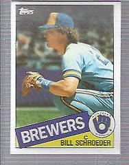 Bill Schroeder #176 Baseball Cards 1985 Topps Prices