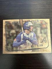 Matt Olson Baseball Cards 2023 Topps Update Heavy Lumber Prices