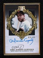 Orlando Cepeda #HAFA-OC Baseball Cards 2022 Topps Gilded Collection Gold Framed Hall of Famer Autographs Prices