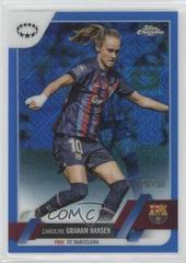 Caroline Graham Hansen [Blue Mojo] Soccer Cards 2022 Topps Chrome UEFA Women's Champions League Prices