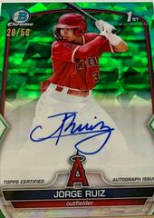 Jorge Ruiz [Green] #BSPA-JR Baseball Cards 2023 Bowman Chrome Sapphire Autographs Prices