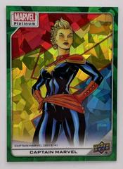 Captain Marvel [Green Crackle] Marvel 2023 Upper Deck Platinum Prices