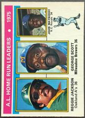 AL Home Run Leaders [Jackson, Scott, Mayberry] #194 Baseball Cards 1976 O Pee Chee Prices