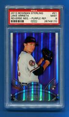 Jake Arrieta [Purple Refractor Reverse] #21 Baseball Cards 2010 Bowman Sterling Prices