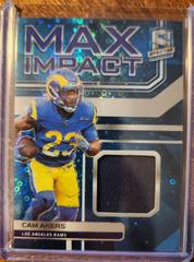 Cam Akers [Neon Blue] #MI-CAK Football Cards 2022 Panini Spectra Max Impact Prices