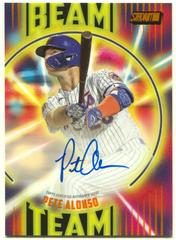 Pete Alonso [Orange] #BTA-PA Baseball Cards 2022 Stadium Club Beam Team Autographs Prices