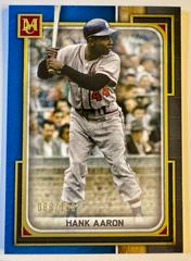 Hank Aaron [Sapphire] #10 Baseball Cards 2023 Topps Museum Collection Prices