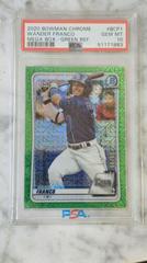 Wander Franco [Green Refractor Mega Box Mojo] #BCP-163 Baseball Cards 2020 Bowman Chrome Prospects Prices