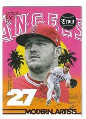 Mike Trout [Orange] #MA-5 Baseball Cards 2022 Topps Gallery Modern Artists Prices
