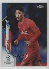 Hee chan Hwang [Blue Refractor] Soccer Cards 2019 Topps Chrome UEFA Champions League Prices