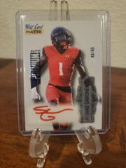 Ahmad Gardner [White Blue Foil] #MB-A Football Cards 2022 Wild Card Matte Autographs Prices