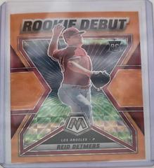 Reid Detmers [Orange Fluorescent] #RD-11 Baseball Cards 2022 Panini Mosaic Rookie Debut Prices